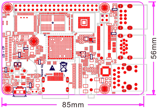 Compact3566 PCB dimension