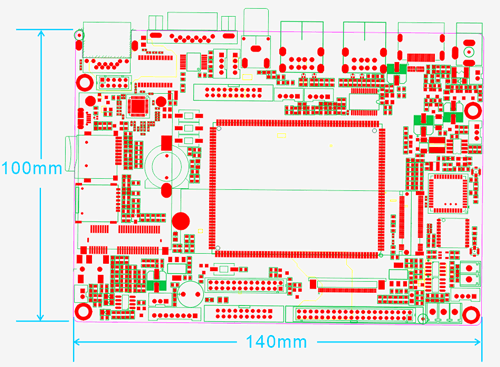 EMA40i PCB Dimension. 