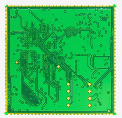 MINI2416 ARM9系统板背面图