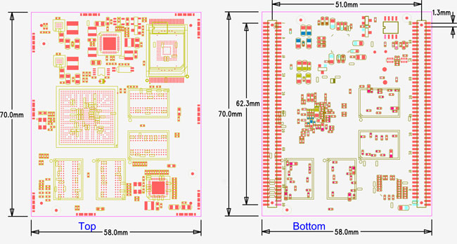 MINI3288 核心板PCB