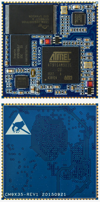 Atmel AT91SAM9X35工业级模块板