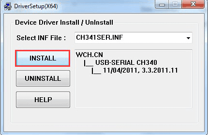 install CH341SER